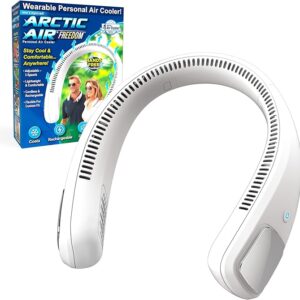 Neck fan - Wearable Air Cooler & Purifier - Arctic Air Freedom - 3-Speed Neck Cooler, Small Fan for Outdoor & Indoor Use, USB-Rechargeable Fan ( Random Color )