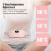 Digital Period Pad Heating And Vibrating For Healing Period Cramps – Women’s Care Pin Relief  With 3 Heat Levels And 4 Mode