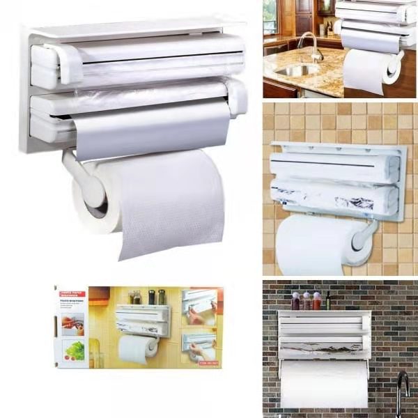 (NW000338) Wall Mount Tissue Paper Dispenser - Triple Paper Roll Dispenser Towel Holder
