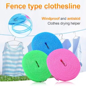 (NW000325) Cloth Hanging Rope Clothesline  / Clothesline Drying Nylon Rope   (Random Colour)
