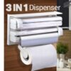 (NW000293) Wall Mount Tissue Paper Dispenser - Triple Paper Roll Dispenser Towel Holder