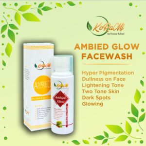 (NW000157) AMBIED GLOW FACEWASH Hyper Pigmentation Dullness on Face Lightening Tone Two Tone Skin Dark Spots Glowing