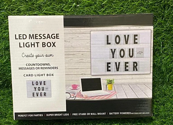 (NW000294) Color Card Light Box / Multicolor LED Light Box Letters Magic Board