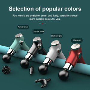 (NW00048) Gun massager lcd display Deep Tissue Percussion Massager  For Pain Relief Mini Massageer Gun (Random Color)